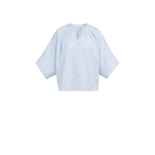 01-201217-6042 Yaya Blouse 01-201217-604 99073 Licht Blauw