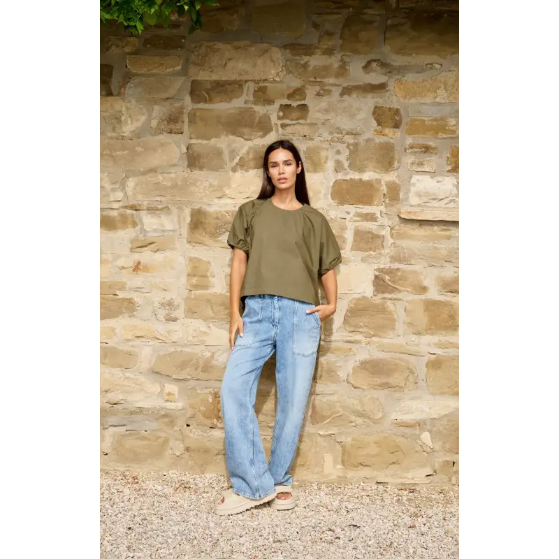 01-701361-60406 Yaya Top 01-701361-604 99065 Groen