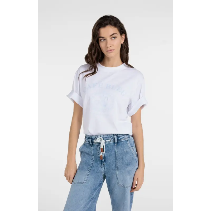 01-719089-6041 Yaya T-shirt 01-719089-604 990731 Licht Blauw