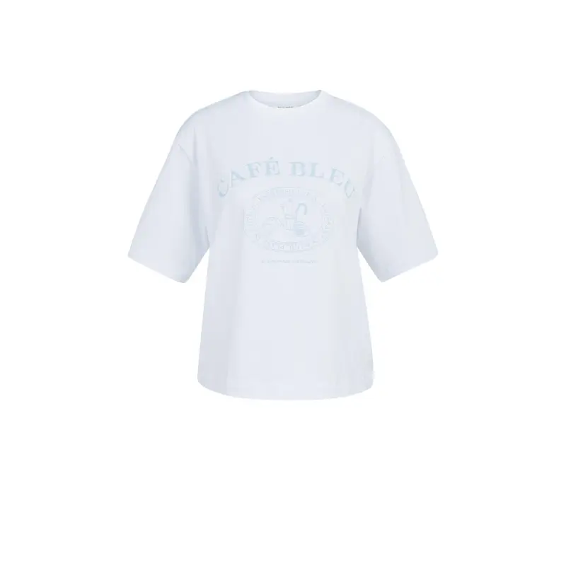 01-719089-6042 Yaya T-shirt 01-719089-604 990731 Licht Blauw