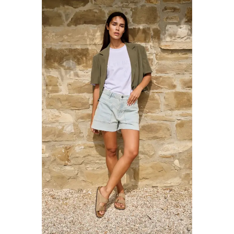 01-719089-6045 Yaya T-shirt 01-719089-604 990731 Licht Blauw