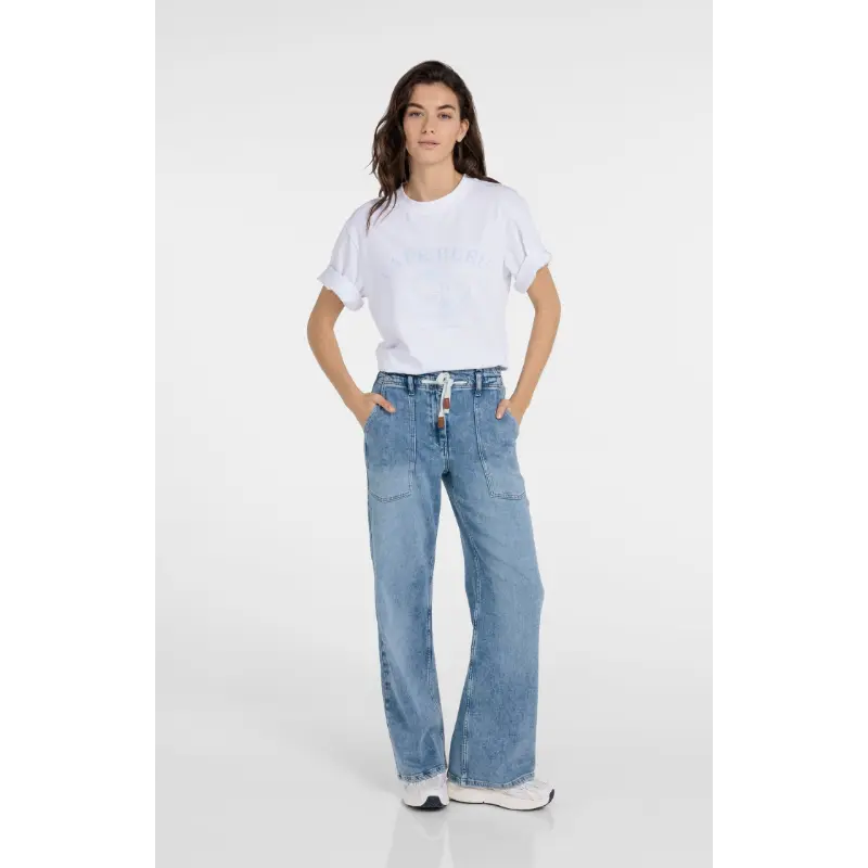 01-719089-6046 Yaya T-shirt 01-719089-604 990731 Licht Blauw