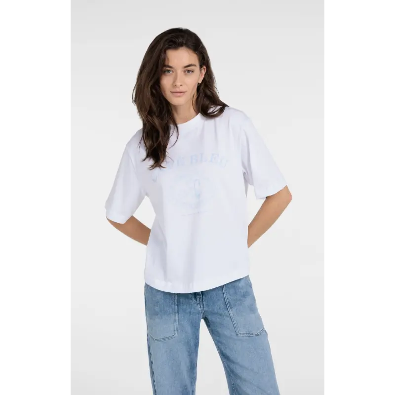 01-719089-6047 Yaya T-shirt 01-719089-604 990731 Licht Blauw