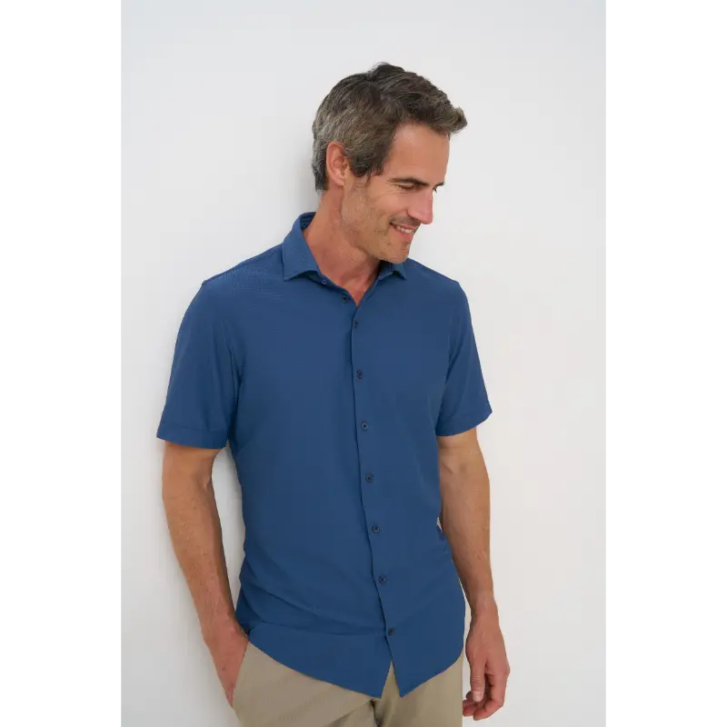 132.wspss.031 Blauw3 R2 Overhemd 132.WSPSS.031 010 Blauw