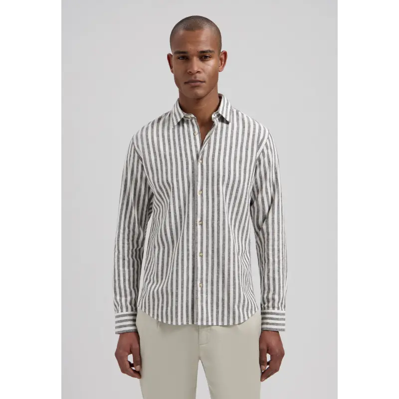 303928 Dark Brown2 Dstrezzed Overhemd Philip 303928-SS26 799 Dark Brown