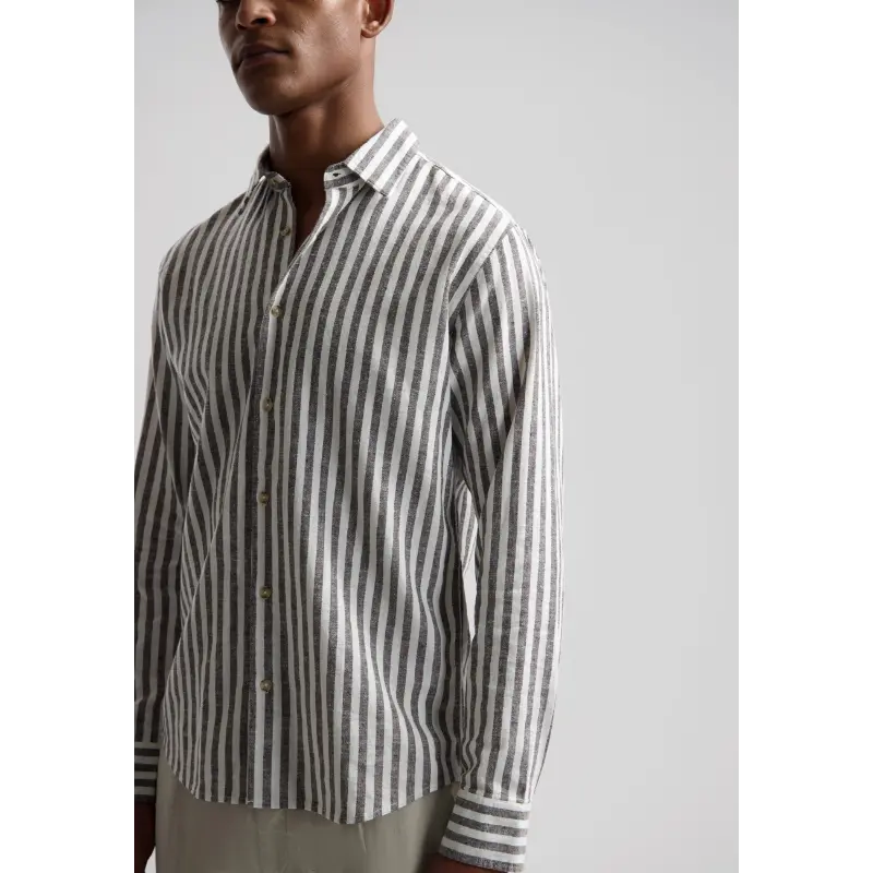 303928 Dark Brown4 Dstrezzed Overhemd Philip 303928-SS26 799 Dark Brown