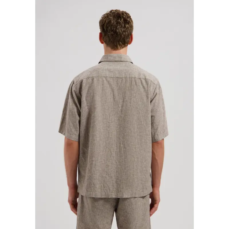 311521 Brown3 Dstrezzed Overhemd Pinstripe 311521 216 Grey Brown