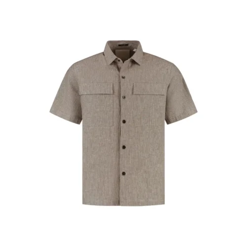 311521 Brown7 Dstrezzed Overhemd Pinstripe 311521 216 Grey Brown