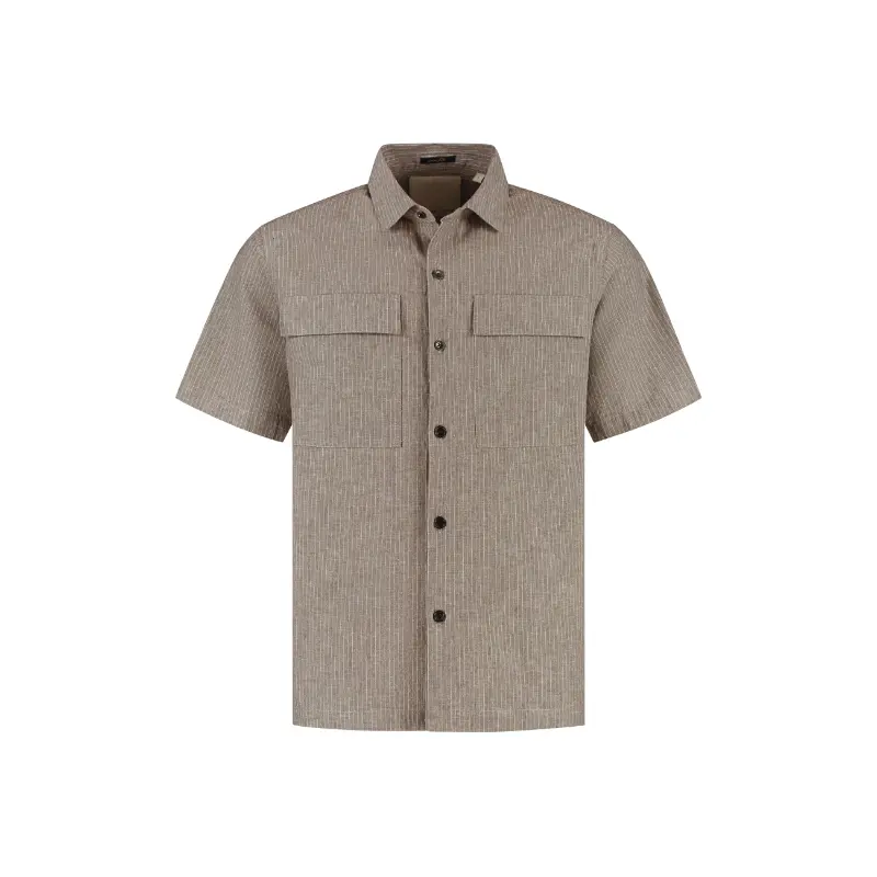 311521 Brown7 Dstrezzed Overhemd Pinstripe 311521 216 Grey Brown