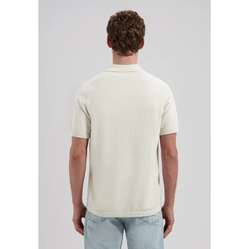 421014-ss2603 Dstrezzed Polo Pettar 421014-SS26 107 Silver Birch