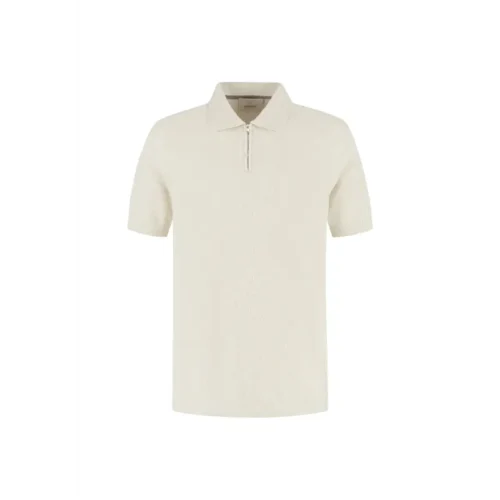 421014-ss2606 Dstrezzed Polo Pettar 421014-SS26 107 Silver Birch