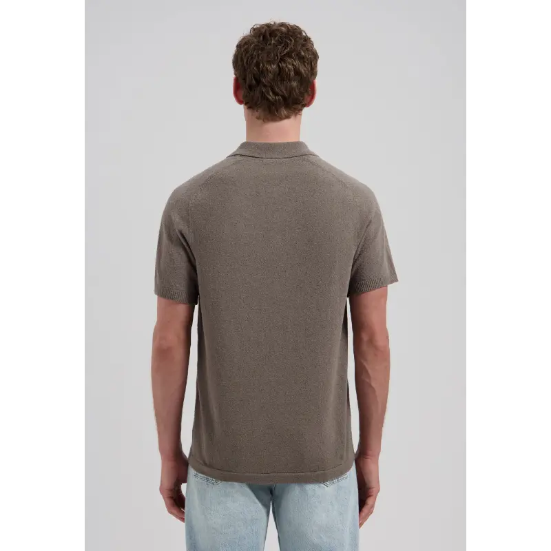 421014-ss2608 Dstrezzed Polo Pettar 421014-SS26 216 Grey Brown