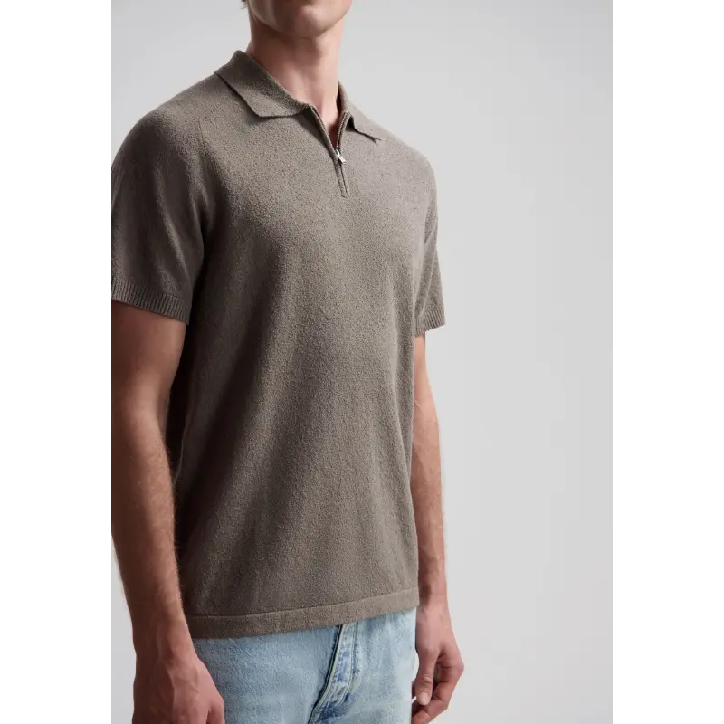 421014-ss2609 Dstrezzed Polo Pettar 421014-SS26 216 Grey Brown