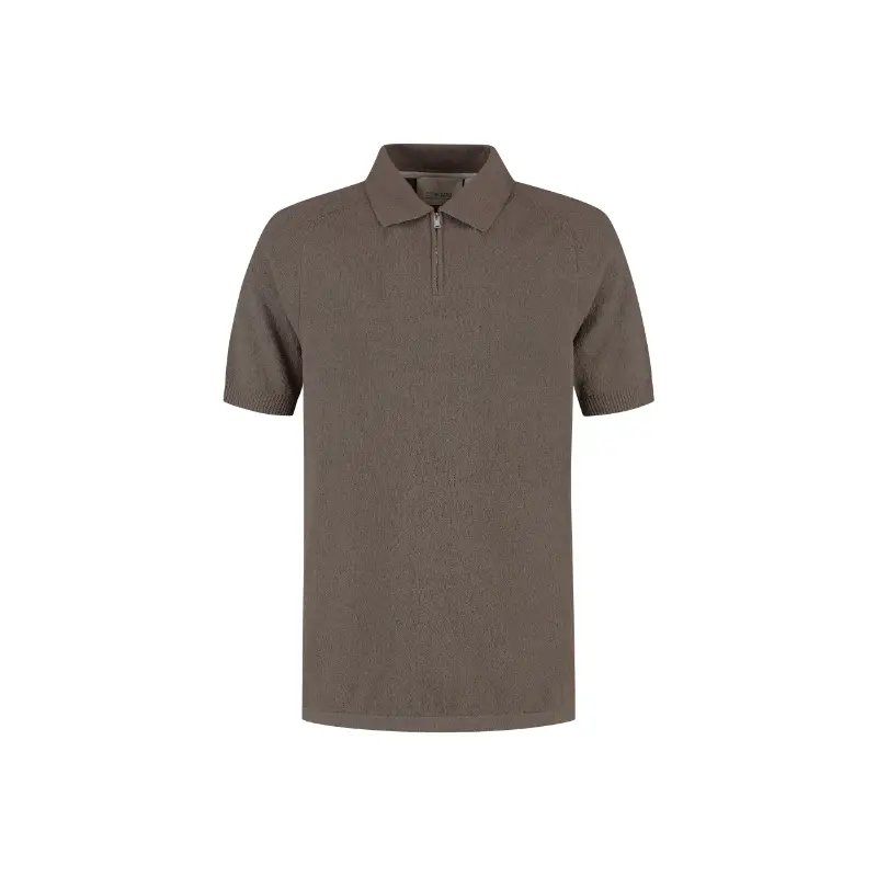 421014-ss2611 Dstrezzed Polo Pettar 421014-SS26 216 Grey Brown