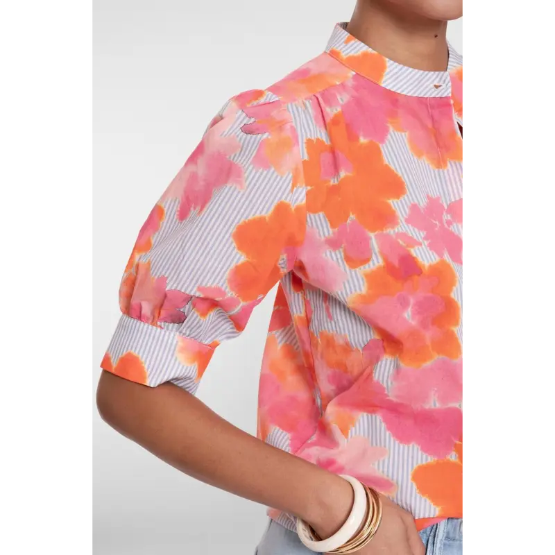 63488-20 Orange4 Geisha Blouse 63488-20 250 Multicolour