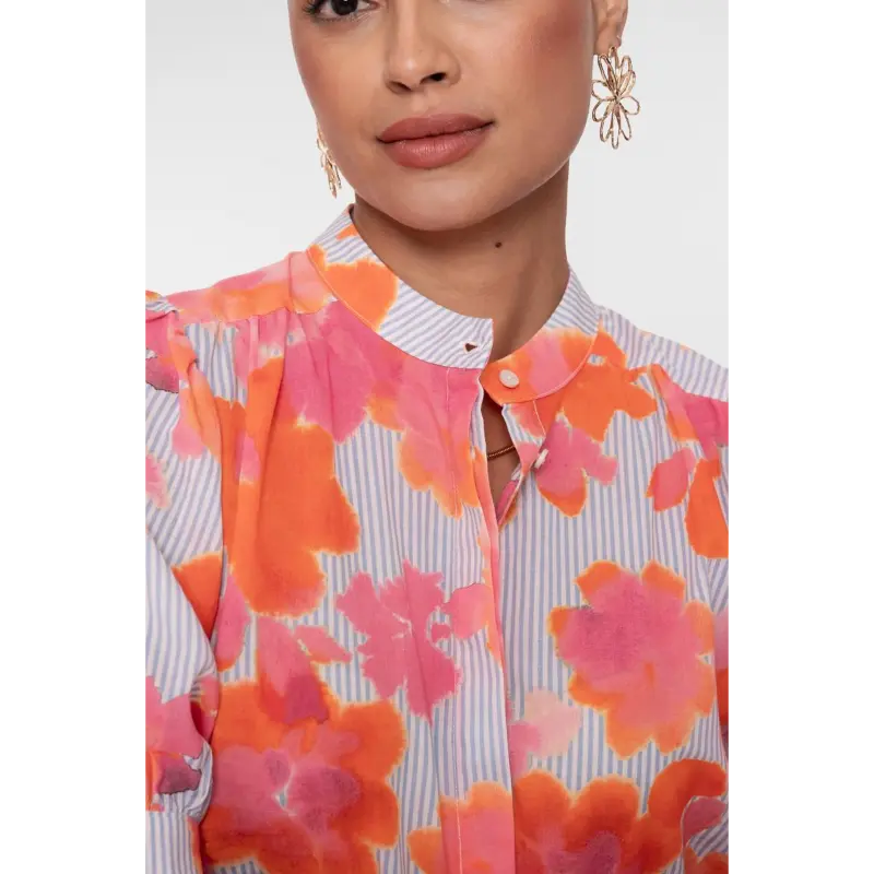 63488-20 Orange6 Geisha Blouse 63488-20 250 Multicolour