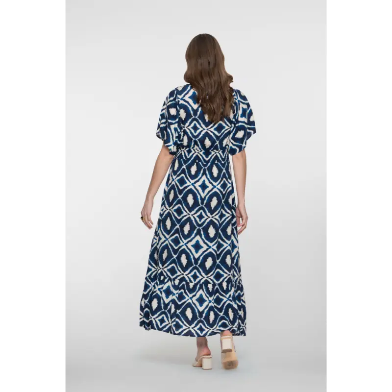 67116-20 Navy5 Geisha Jurk 67116-20 718 Ecru/Navy