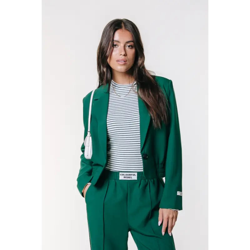 Colourful-Re_SpringSummer-2026_400_WJ117586 Colourful Rebel Blazer Zoe WJ117586 400 Groen