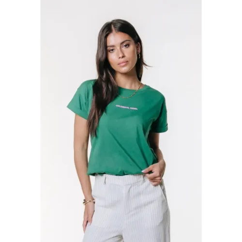Colourful-Re_SpringSummer-2026_445_WT117652 Colourful Rebel T-Shirt WT117652 445 Pine Green