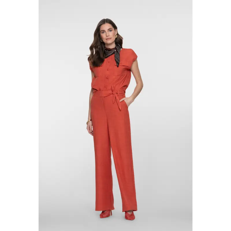 Geisha-Fashi_summer-2026_201_61100-60 Geisha Broek 61100-60 201 Burned Orange