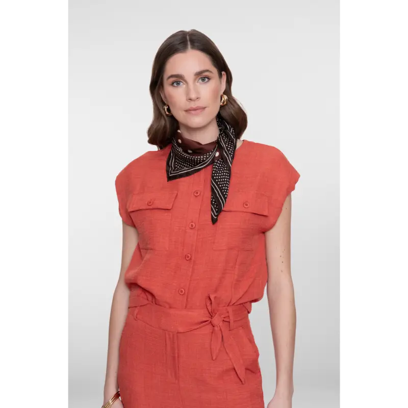 Geisha-Fashi_summer-2026_201_63092-60 Geisha Blouse 63092-60 201 Burned Orange