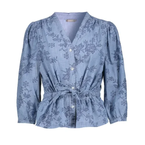 Geisha Blouse 63160-70 635 Jeans Blue