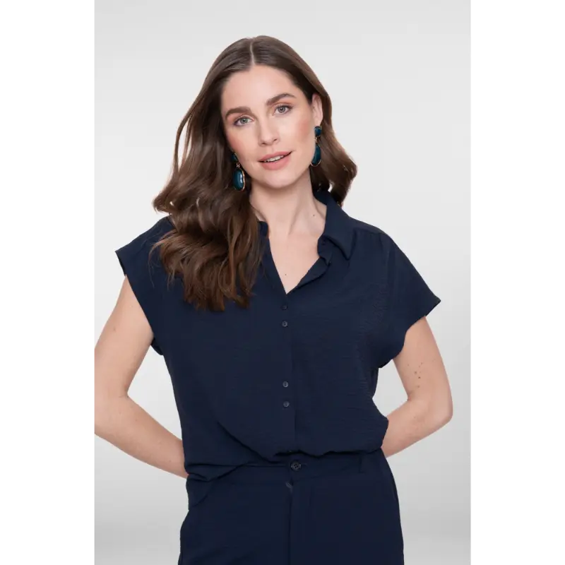 Geisha-Fashi_summer-2026_675_63140-21_6 Geisha Blouse 63140-21 675 Donkerblauw
