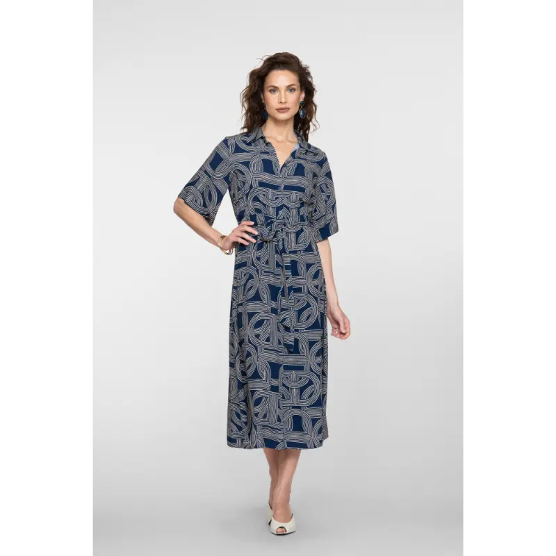 Geisha-Fashi_summer-2026_675_67053-70_6 Geisha Jurk 67053-70 675 Donkerblauw