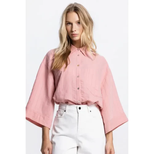 Jansen Amsterdam Blouse Paige SS26 349 Blush