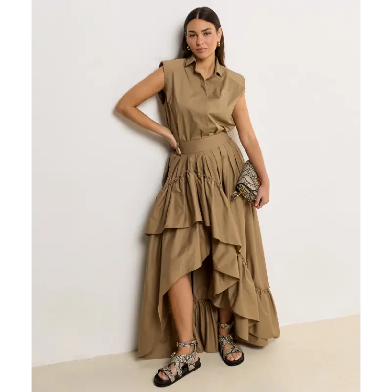 JOSH-V-_Summer-2026_621_JV-2603-0110_3 Josh V Blouse Susie JV-2603-0110 621 Light Khaki