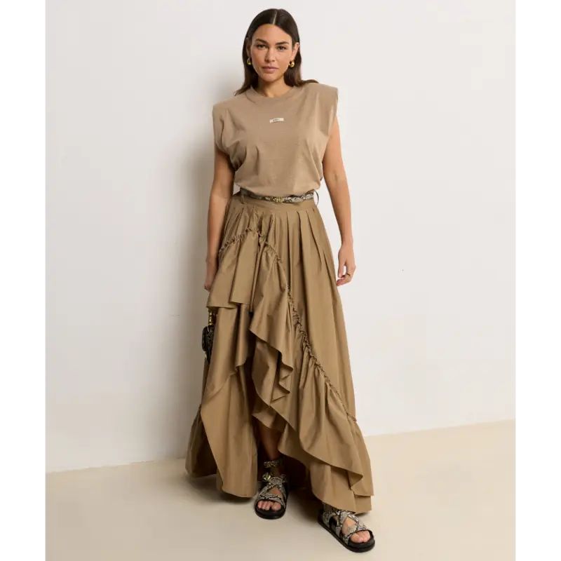 JOSH-V-_Summer-2026_622_JV-2603-1103_3 Josh V T-Shirt Sue JV-2603-1103 622 Light Khaki