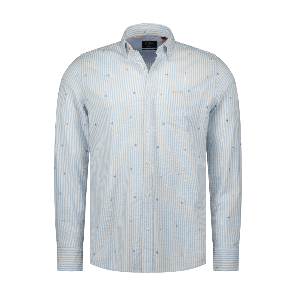 NZA-New-Zeal_NZA261_1670_26AN552 NZA Overhemd 26an552 Blauw Dessin