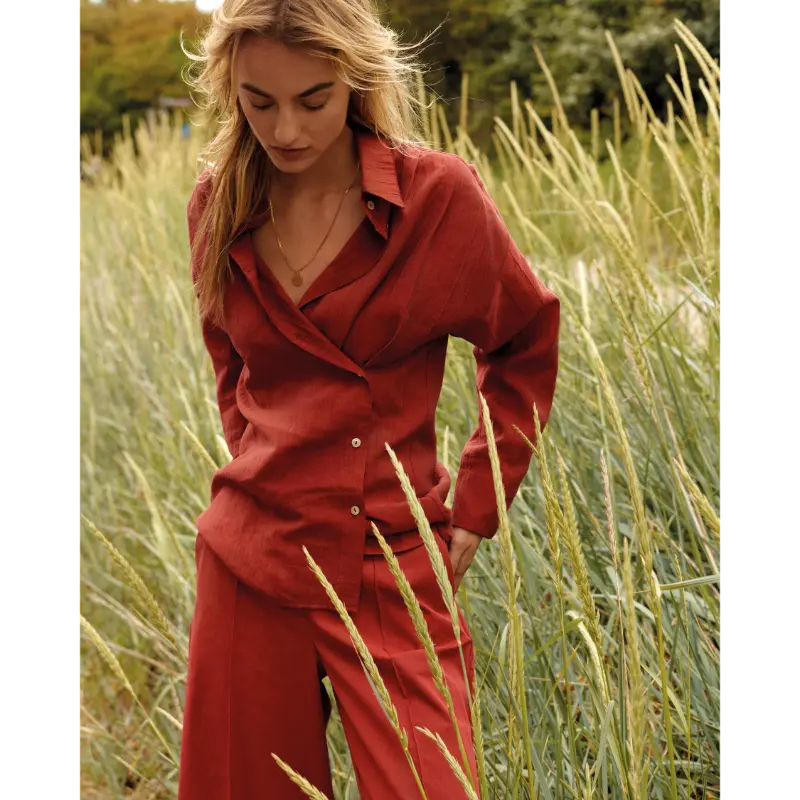 Summum-_spring-2026_559_2s3430-12373 Summum Blouse 2s3430-12373 559 Brick Red