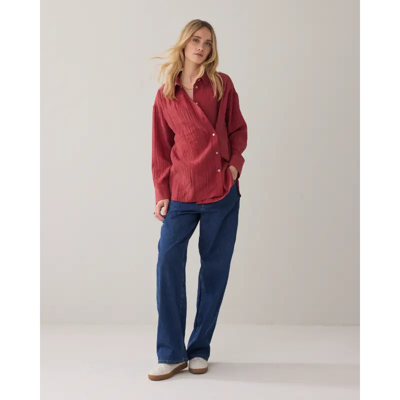 Summum-_spring-2026_559_2s3430-12373_2 Summum Blouse 2s3430-12373 559 Brick Red