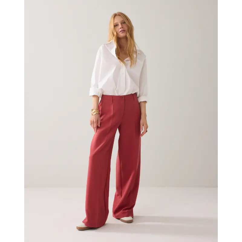 Summum-_spring-2026_559_4s2369-11680 Summum Broek 4s2369-11680 559 Brick Red