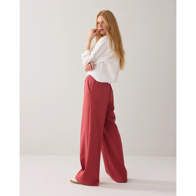 Summum-_spring-2026_559_4s2369-11680_4 Summum Broek 4s2369-11680 559 Brick Red