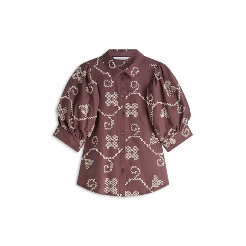 Summum-_summer-2026_334_2s3500-12446 Summum Blouse 2s3500-12446 Deep Fig