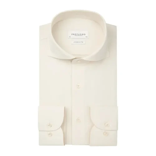 heren-overhemd-pp2h00008d_2000x2000_394441 Profuomo Japanese Knitted Overhemd PP2H00008d Off-White