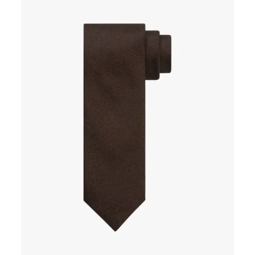 pp2a00012f Dark Brown1 Profuomo Stropdas PP2A00012f Donkerbruin