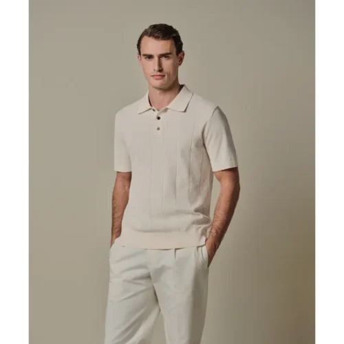 ppxd10030f off white2 Profuomo Polo PPXD10030f Off-White