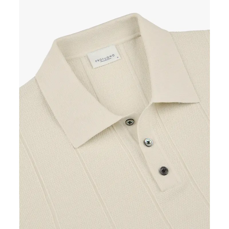 ppxd10030f off white3 Profuomo Polo PPXD10030f Off-White