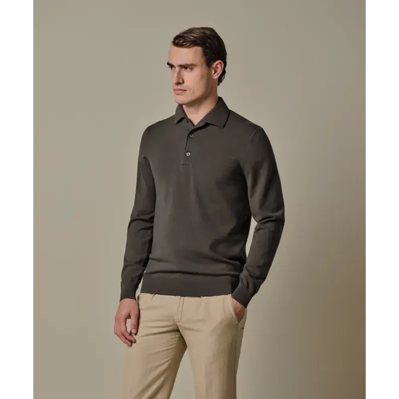 ppxj10005b-1 Profuomo Polo PPXJ10005b Brown
