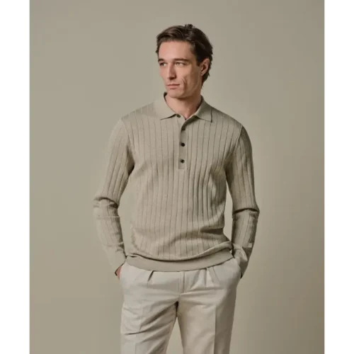 ppxj10021c1 Profuomo Polo PPXJ10021c Beige