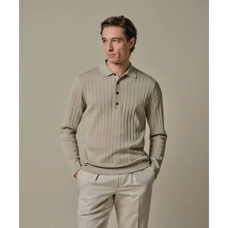 ppxj10021c1 Profuomo Polo PPXJ10021c Beige