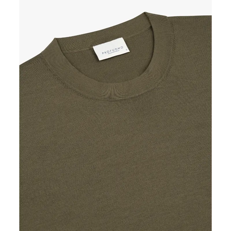 ppxt10009c2 Profuomo T-Shirt PPTX10009c h1 Licht Bruin
