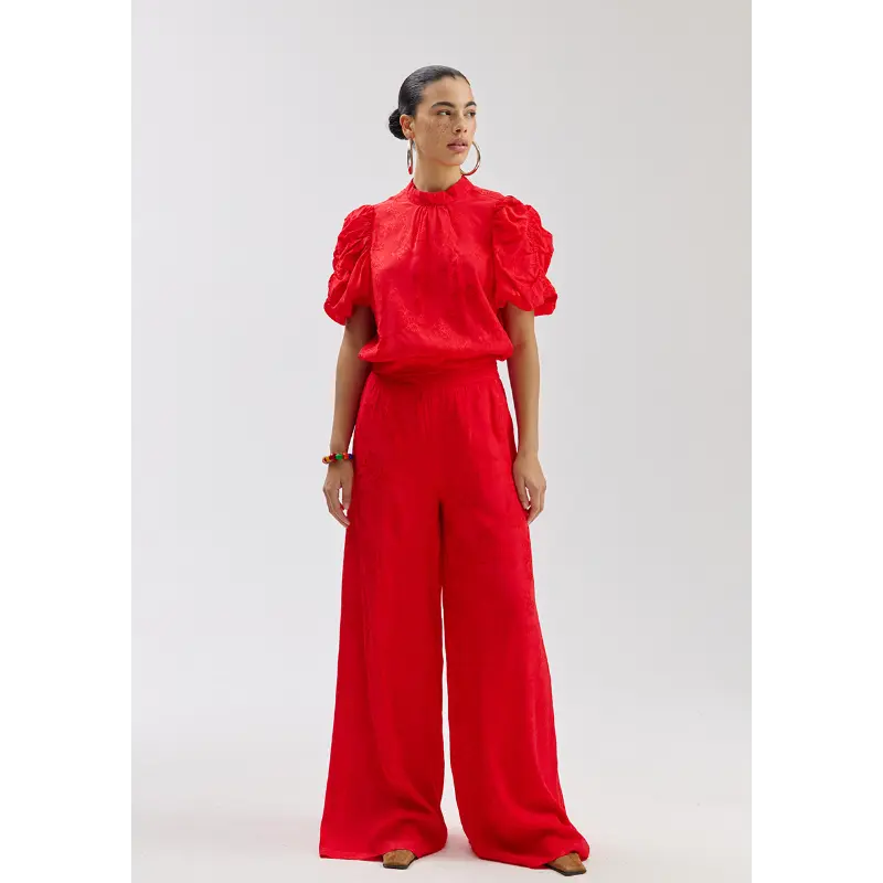 ss26p1061 Harper&Yve Broek Rosie SS26P106 323 Poppy Red