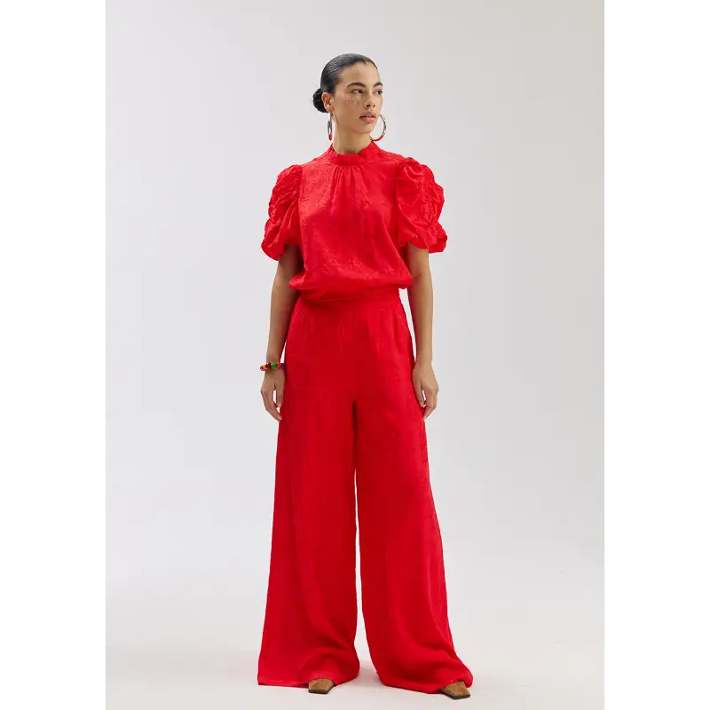 ss26p4072 Harper&Yve Top Macey SS26P407 323 Poppy Red