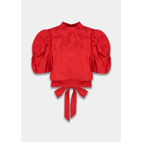 ss26p4075 Harper&Yve Top Macey SS26P407 323 Poppy Red