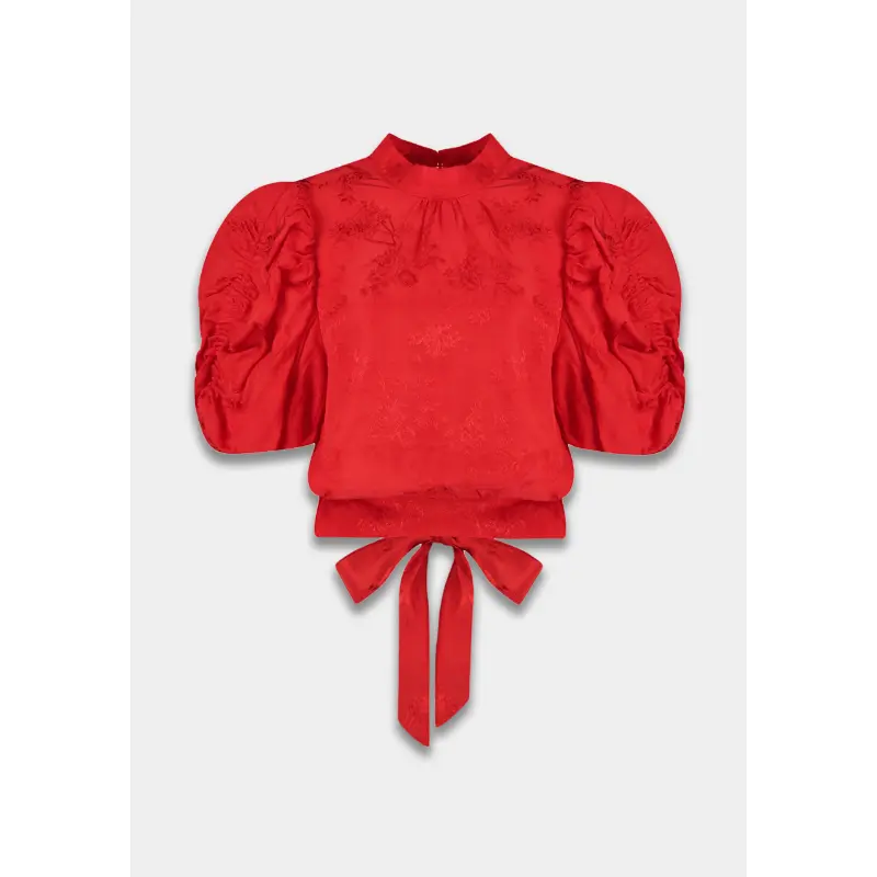 ss26p4075 Harper&Yve Top Macey SS26P407 323 Poppy Red