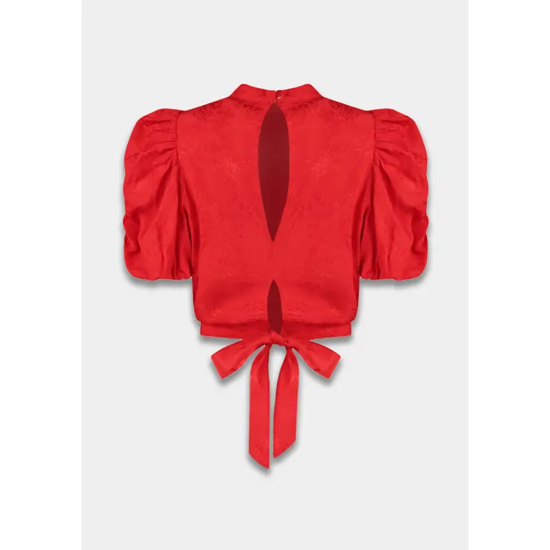 ss26p4076 Harper&Yve Top Macey SS26P407 323 Poppy Red